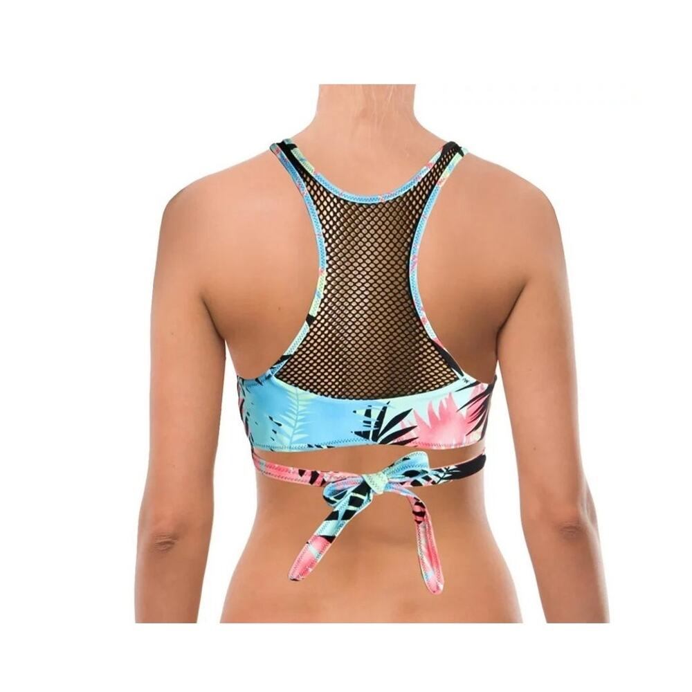NWT Sundazed MULTI Ariel Wrap Bikini Swim Top Size Large